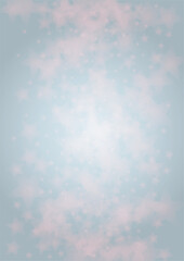 Vector Magical Glowing Background with Silver and Purple Falling Stars on Grey. Sparkle Star Sky Cover and Card Design. Glittery Confetti Frame. Christmas and New Year Poster. Baby Fairy Print.