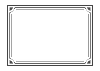 frame with lines for borders