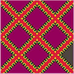 Vector geometric ornament in ethnic style. Seamless pattern with  abstract shapes, repeat tiles. Vintage retro texture.Repeating pattern for decor, fabric,textile and fabric.