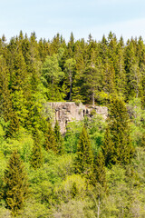 Rock Wall in a forest landscape © Lars Johansson