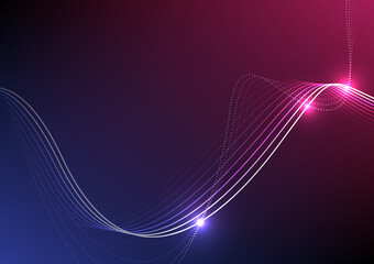 curve line technology abstract background