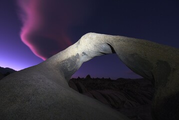 Natural Arch and Lenticular Cloud