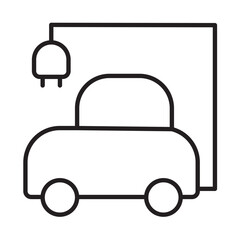 electric car  vector icon