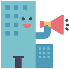 strategic flat style icon