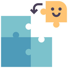 solution flat style icon