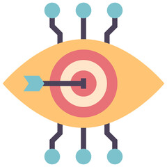 vision flat style icon