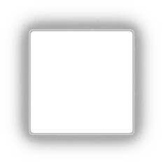 white glowing square frame