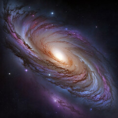 spiral galaxy in space andromeda 