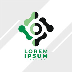 Flat design electronics logo, Logo with Technology Concept with gradient colors