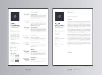 Resume Template, Professional Modern Resume Template, CV Template