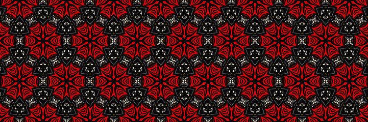 Colored and seamless African pattern, photo