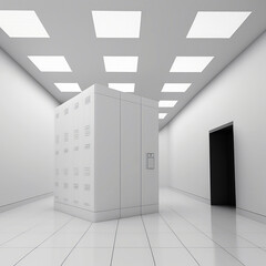 White Server Room