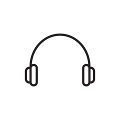 Headphones icon vector design templates