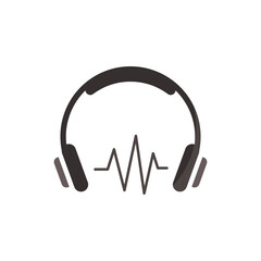 Headphones icon vector design templates