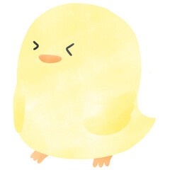 Cute baby chicken illustration