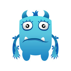 cute monster colorful vector design mascot