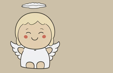 sweet angel in heaven. Sits on olok and smiles sweetly..