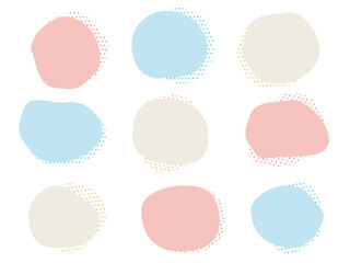  Ensemble de matériaux de déformation de forme abstraite