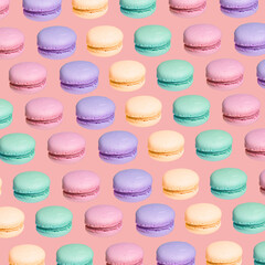 trendy colorful repeating pattern with macaron background. Texture.
