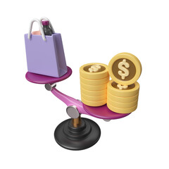 Inflation 3D Illustration Icon