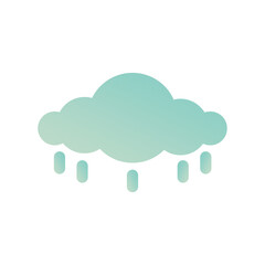 rain cloud vector in an elegant and luxurious style, suitable for use in all fields