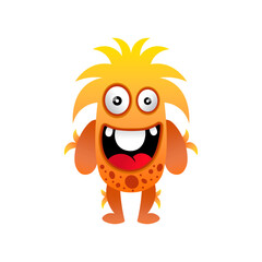 illustration unique monster design mascot