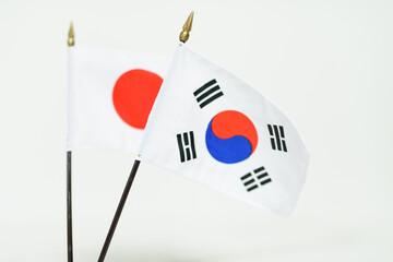 A national flag with a symbol of the country