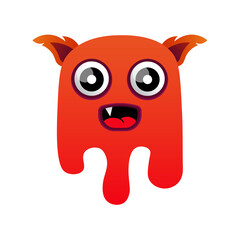 cute vector monsters design mascot kawaii