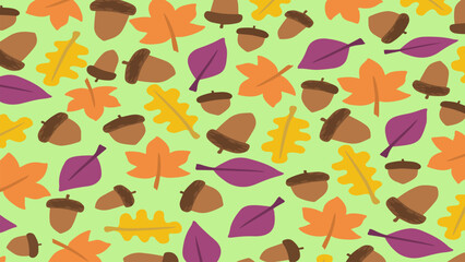 acorn silhouette vector background