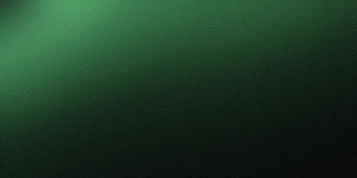 Abstract dark background with hints of green colors and gradient, wide wallpaper for web design and ad banners
