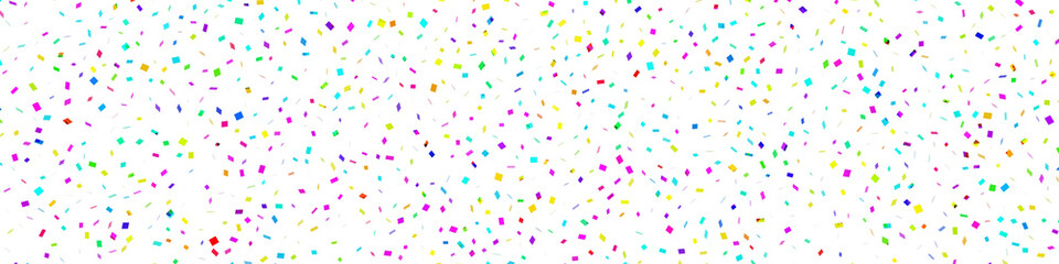 colorful confetti on transparent background 3d illustration