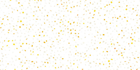gold confetti on transparent background 3d illustration