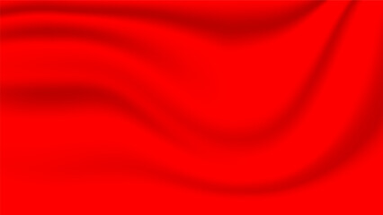 abstract red silk fabric background with soft and smooth flow wave texture for luxury graphic design
