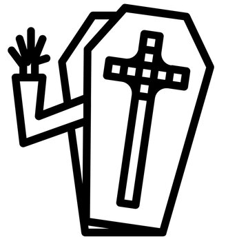 recommend clip art: coffin icon