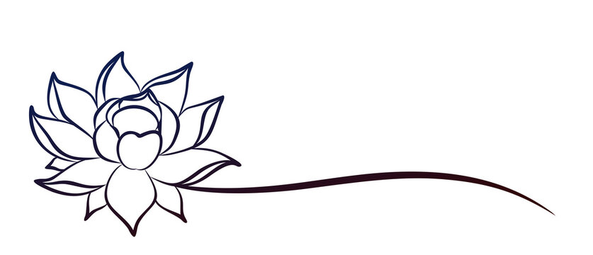 A symbol of the stylized lotus.   
