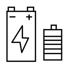 Batteries design vector icon