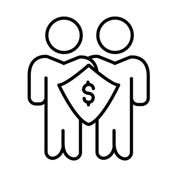 Bussines Proctection patner design vector icon