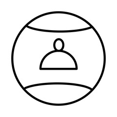 Gym ball design vector icon