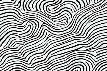 Seamless pattern with hand drawn wavy lines, editable EPS vector format
