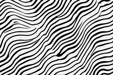 Seamless pattern with hand drawn wavy lines, editable EPS vector format