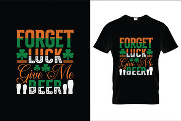 Happy, St. Patrick's Day. Hand lettering, banners, Typography, Retro Style Emblems leaf clover, t shirt design,