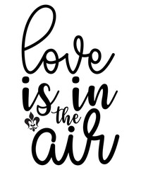Obraz premium Love is in the Air SVG Cut File