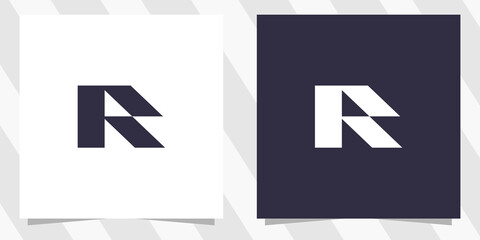letter r logo design template