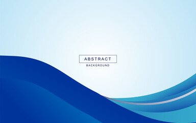 Vector blue curve frame background