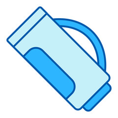 Golf club bag - icon, illustration on white background, similar style