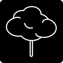 solid COTTON CANDY design vector icon