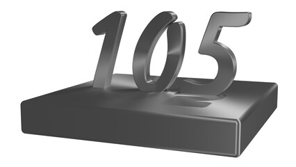 Illustration, number 105 available for arts and website.