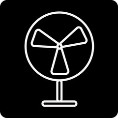 solid FAN SEAT design vector icon