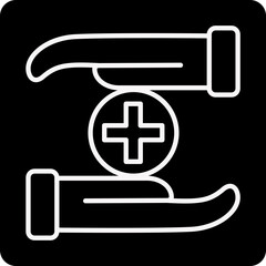 solid HEALTH CARE design vector icon