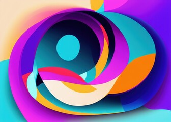 Obraz premium Colorful origami paper as abstract wallpaper background (Generative AI)